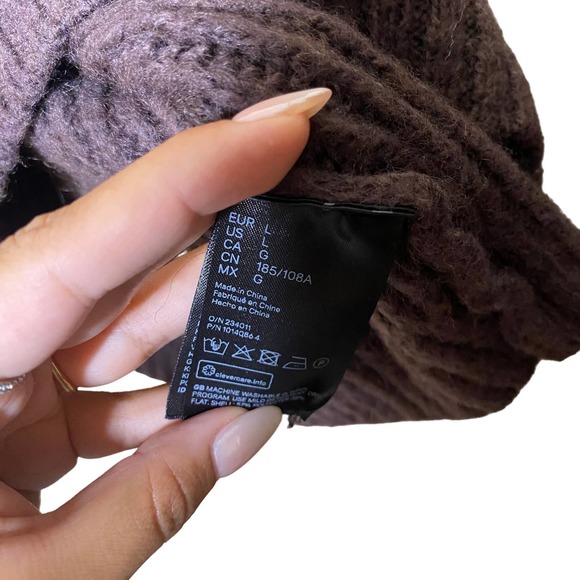 H&M x John Boyega knit wool-blend sweater vest brown sz Large - Picture 5 of 6